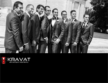 Tablet Screenshot of kravatmenswear.com